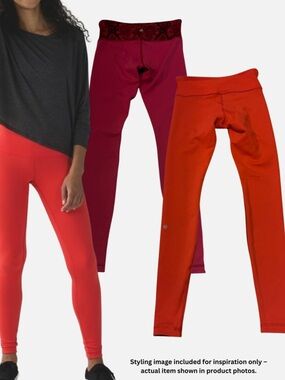 Lululemon Wunder Under Pant III
Reversible Cranberry / Alarming Sz
6